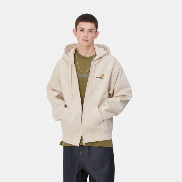 Flash Sale Carhartt WIP Hooded American Script Jacket Moonbeam