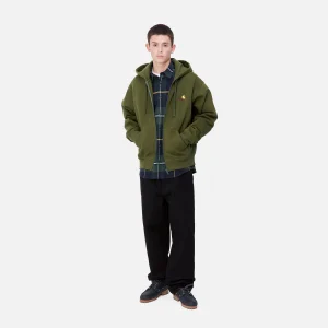 Online Carhartt WIP Hooded American Script Jacket Tarragon