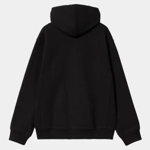 Discount Carhartt WIP Hooded American Script Jacket Black