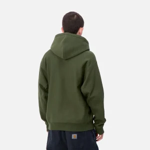 Hot Carhartt WIP Hooded American Script Sweatshirt Tarragon