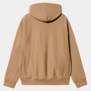 Sale Carhartt WIP Hooded American Script Sweatshirt Peanut