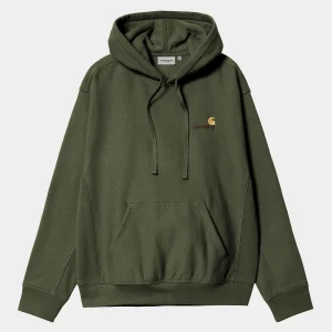 Hot Carhartt WIP Hooded American Script Sweatshirt Tarragon