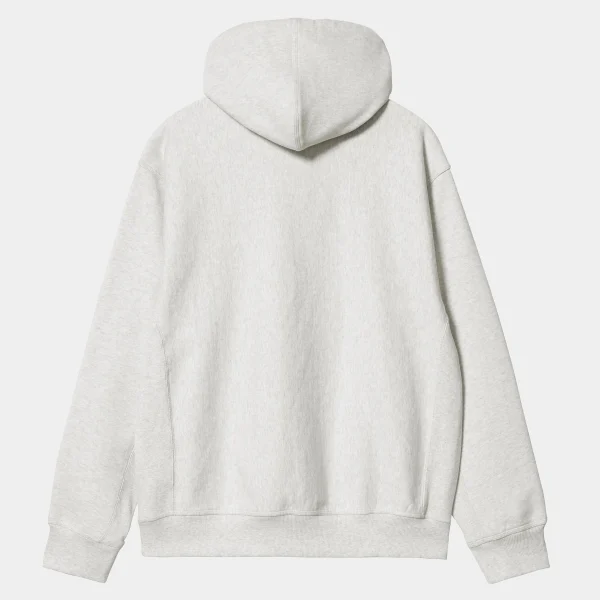 Hot Carhartt WIP Hooded American Script Sweatshirt Ash Heather