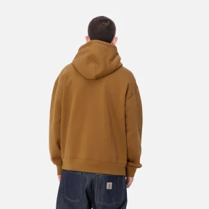 Best Sale Carhartt WIP Hooded Brown Ducks Sweat Hamilton Brown