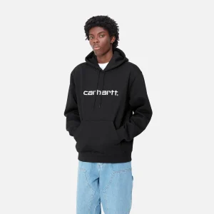 Online Carhartt WIP Hooded Carhartt Sweatshirt Black / White