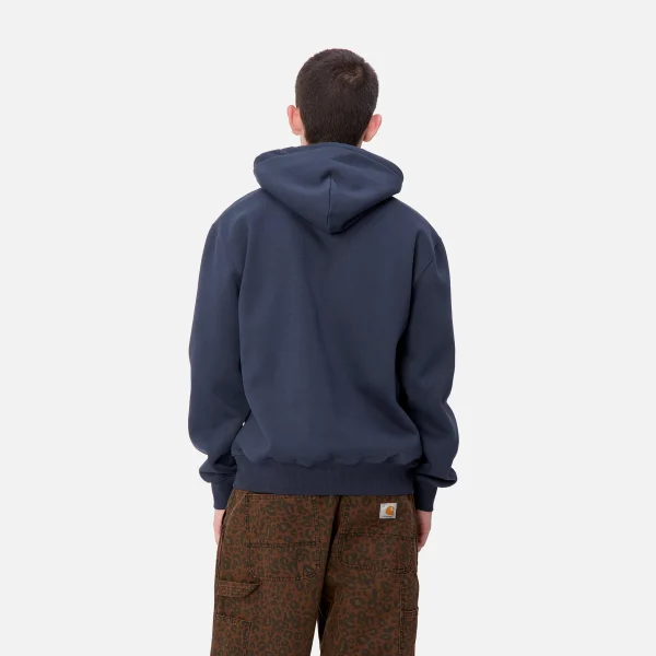 Best Carhartt WIP Hooded Carhartt Sweatshirt Air Force Blue / Malbec