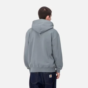 Sale Carhartt WIP Hooded Carhartt Sweatshirt Dove Grey / Wax