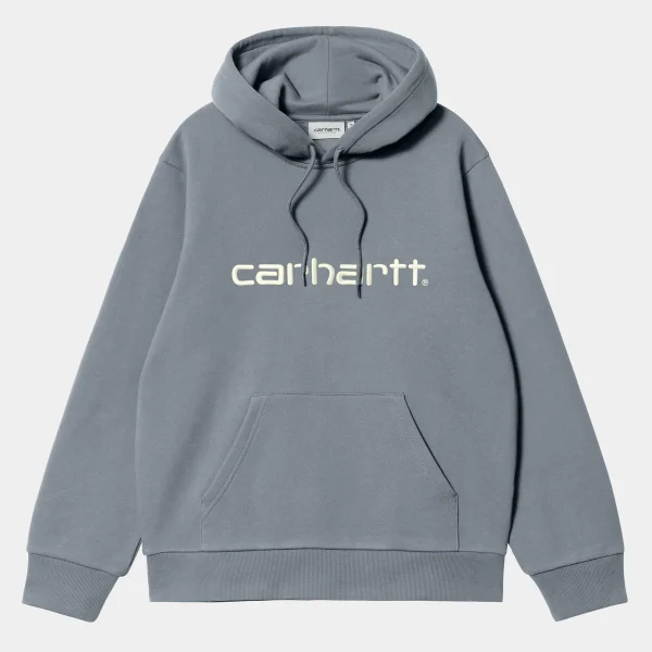 Sale Carhartt WIP Hooded Carhartt Sweatshirt Dove Grey / Wax