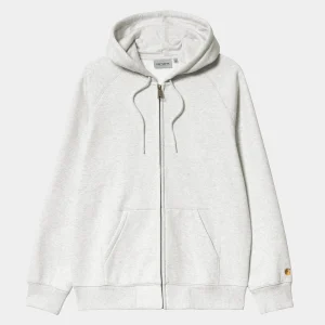 Best Sale Carhartt WIP Hooded Chase Jacket Ash Heather / Gold