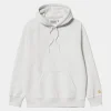 Cheap Carhartt WIP Hooded Chase Sweatshirt Ash Heather / Gold