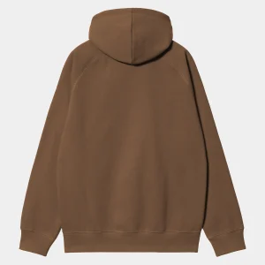 Best Sale Carhartt WIP Hooded Chase Sweatshirt Chocolate / Gold