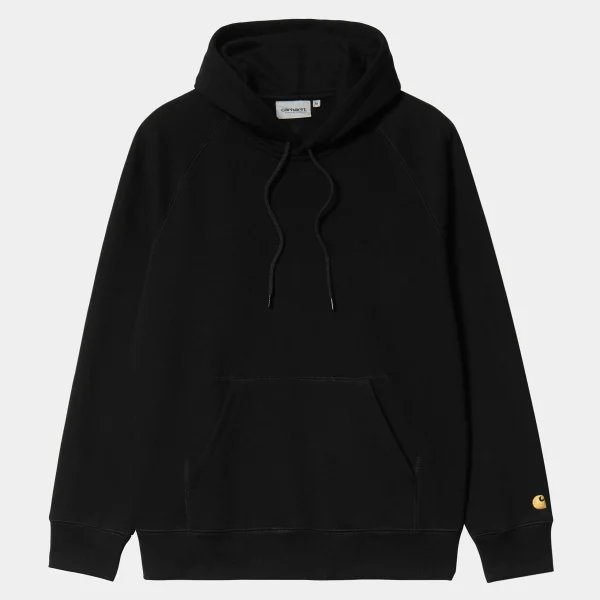 Flash Sale Carhartt WIP Hooded Chase Sweatshirt Black / Gold