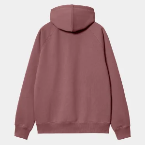 Discount Carhartt WIP Hooded Chase Sweatshirt Dusty Fuchsia / Gold