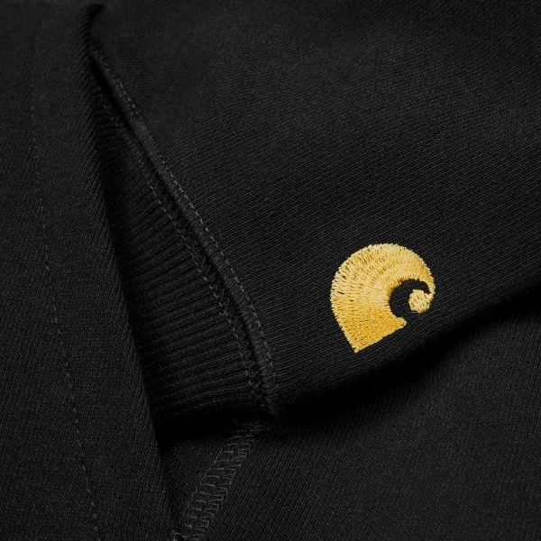 Flash Sale Carhartt WIP Hooded Chase Sweatshirt Black / Gold