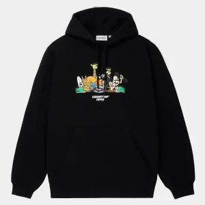 Best Carhartt WIP Hooded Coffee Sweatshirt FW24 Black