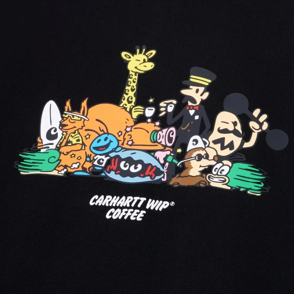 Best Carhartt WIP Hooded Coffee Sweatshirt FW24 Black