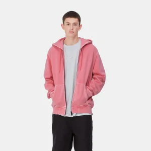 Best Sale Carhartt WIP Hooded Duster Script Jacket Charm Pink