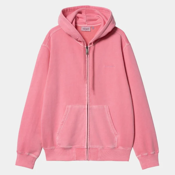 Best Sale Carhartt WIP Hooded Duster Script Jacket Charm Pink