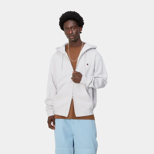 Best Sale Carhartt WIP Hooded Madison Jacket Ash Heather/Lumber