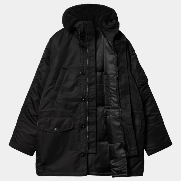 Store Carhartt WIP Hooded Olten Parka Black