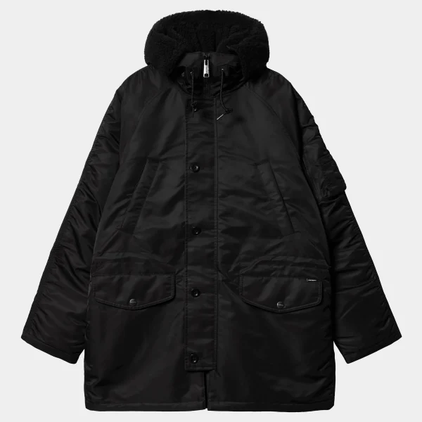 Store Carhartt WIP Hooded Olten Parka Black