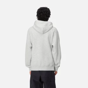 Outlet Carhartt WIP Hooded Pepe Friends Sweat Ash Heather / Black