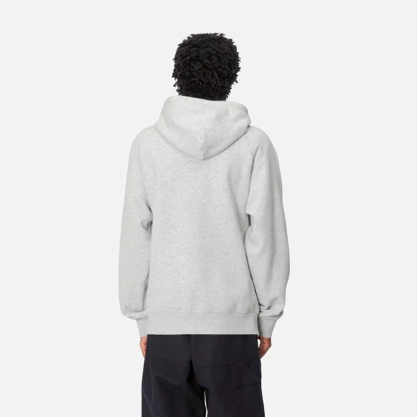 Outlet Carhartt WIP Hooded Pepe Friends Sweat Ash Heather / Black