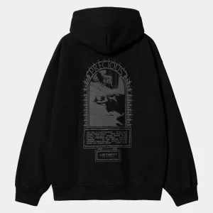 New Carhartt WIP Hooded Precious Sweat Black