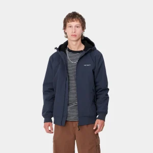 Hot Carhartt WIP Hooded Sail Jacket Air Force Blue / White