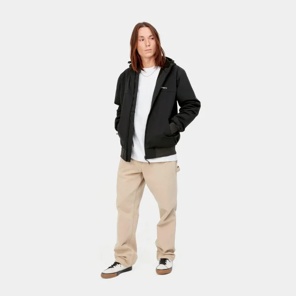 Cheap Carhartt WIP Hooded Sail Jacket Black / White