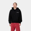 Sale Carhartt WIP Hooded Stamp Sweat Black / White