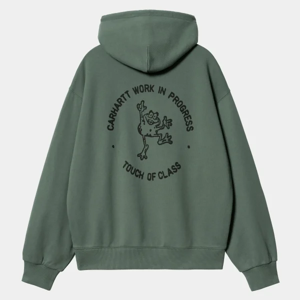 Best Sale Carhartt WIP Hooded Stamp Sweat Duck Green / Black