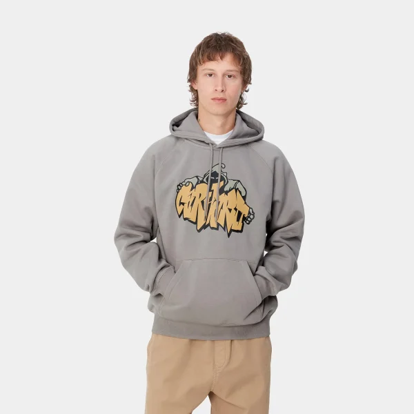 Store Carhartt WIP Hooded Yute Sweat Misty Grey