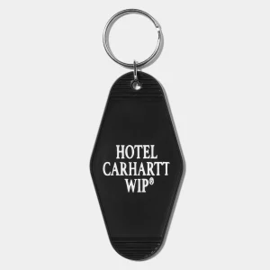 Discount Carhartt WIP Hotel Keys Keychain Black / White