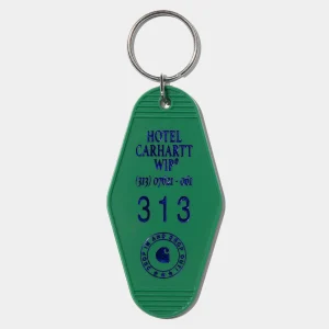 Hot Carhartt WIP Hotel Keys Keychain Aspen Green / Aura