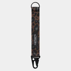 Flash Sale Carhartt WIP Jude Keyholder Camo Leo Jacquard, Tamarind