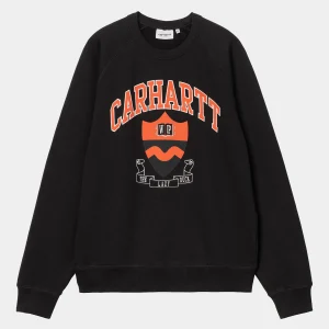 Clearance Carhartt WIP Lazy Duck Academy Sweat Black