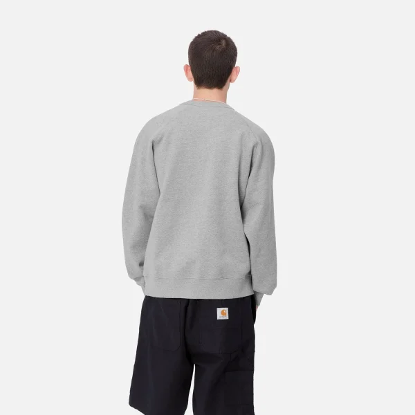 Outlet Carhartt WIP Lazy Duck Academy Sweat Grey Heather