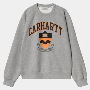 Outlet Carhartt WIP Lazy Duck Academy Sweat Grey Heather