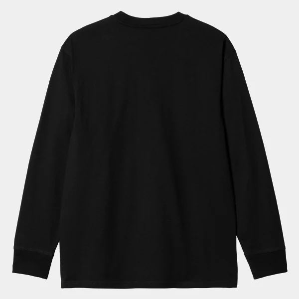 Cheap Carhartt WIP L/S American Script T-Shirt Black