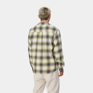 New Carhartt WIP L/S Blanchard Shirt Blanchard Check, Arctic Lime