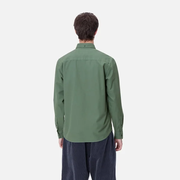 Outlet Carhartt WIP L/S Bolton Shirt Duck Green