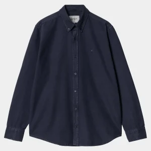 Best Sale Carhartt WIP L/S Bolton Shirt Air Force Blue