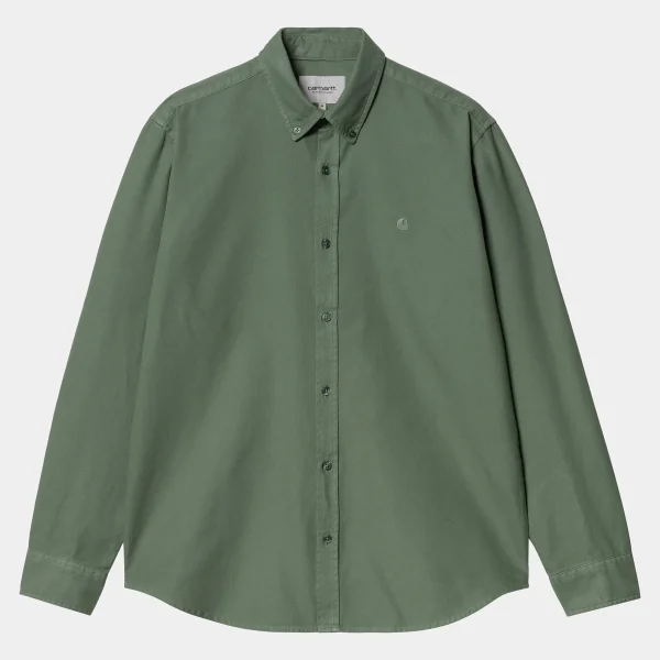 Outlet Carhartt WIP L/S Bolton Shirt Duck Green