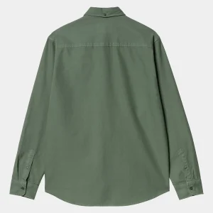 Outlet Carhartt WIP L/S Bolton Shirt Duck Green