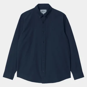 Fashion Carhartt WIP L/S Bolton Shirt Dark Navy