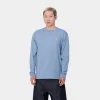 Cheap Carhartt WIP L/S Chase T-Shirt Charm Blue / Gold