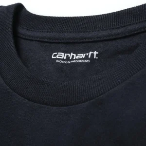 Cheap Carhartt WIP L/S Chase T-Shirt Dark Navy / Gold