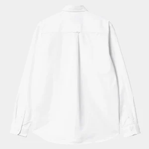 Best Carhartt WIP L/S C-Logo Shirt White / White