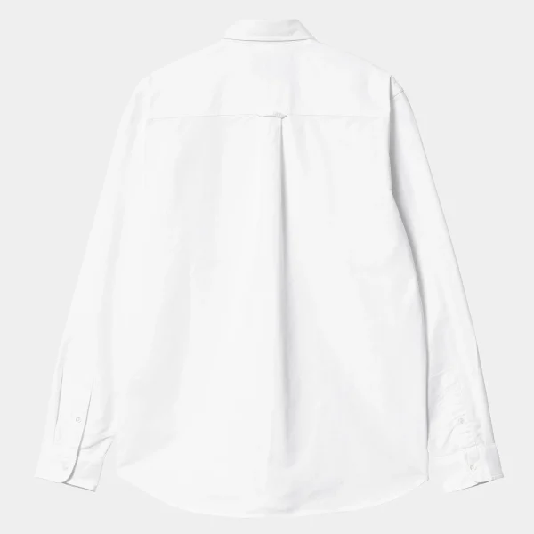 Best Carhartt WIP L/S C-Logo Shirt White / White